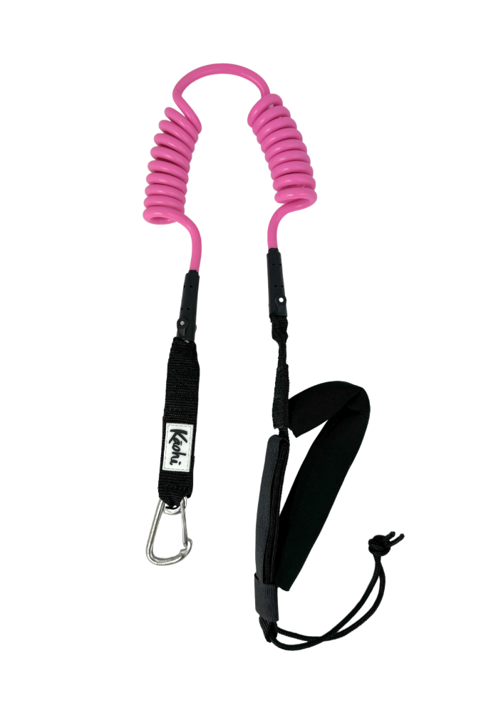harness leash waist belt sup wing wing foil leash double coil prone ankle calf cuff surfing hydro foil downwind kaohi anchorman