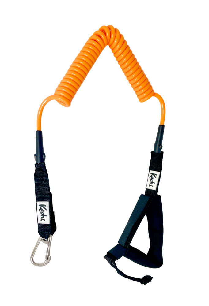 harness leash waist belt sup wing wing foil leash double coil prone ankle calf cuff surfing hydro foil downwind kaohi