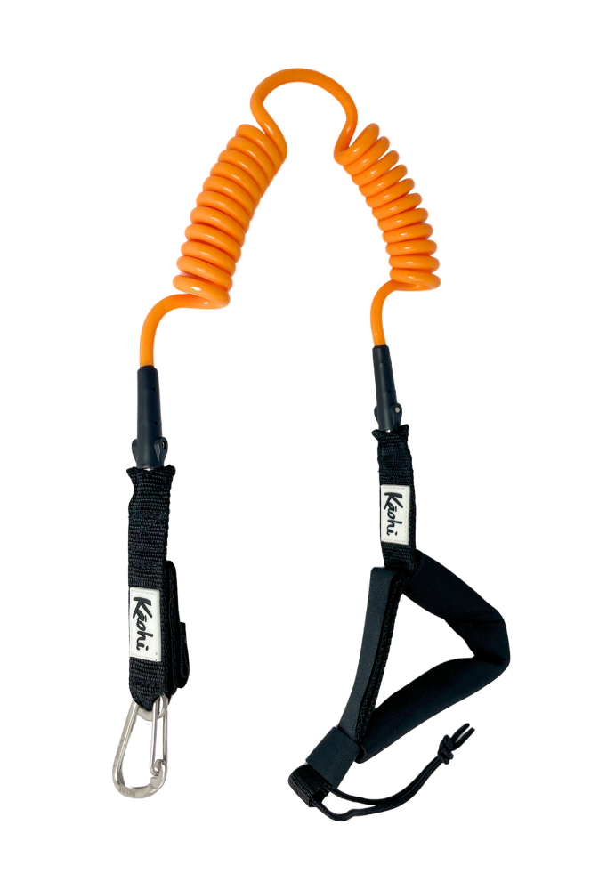 harness leash waist belt sup wing wing foil leash double coil prone ankle calf cuff surfing hydro foil downwind kaohi anchorman