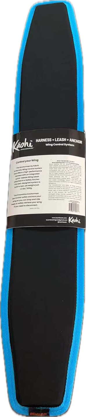 Anchorman by Kaohi wing foil harness quick release leash foiling downwinding down wind SUP ocean safety paddle board hook foilboard foiling BRM kite parawing maliko Kaa Maui accessories