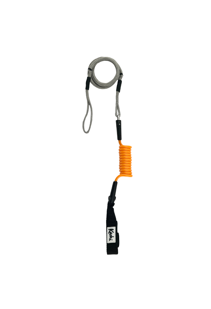 INVIZ leash downwind down wind calf cuff foil hydrofoil stand up paddle sup surf surfing wingfoil wing prone maui hood river dyneema bungee polyurethane waist belt harness black belt Kaohi