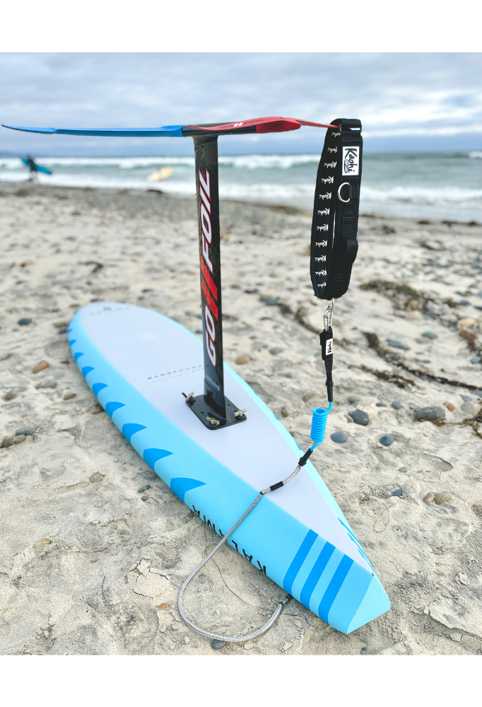 INVIZ Leash XL - Hybrid for Downwind Foiling - 45" Dyneema Cord
