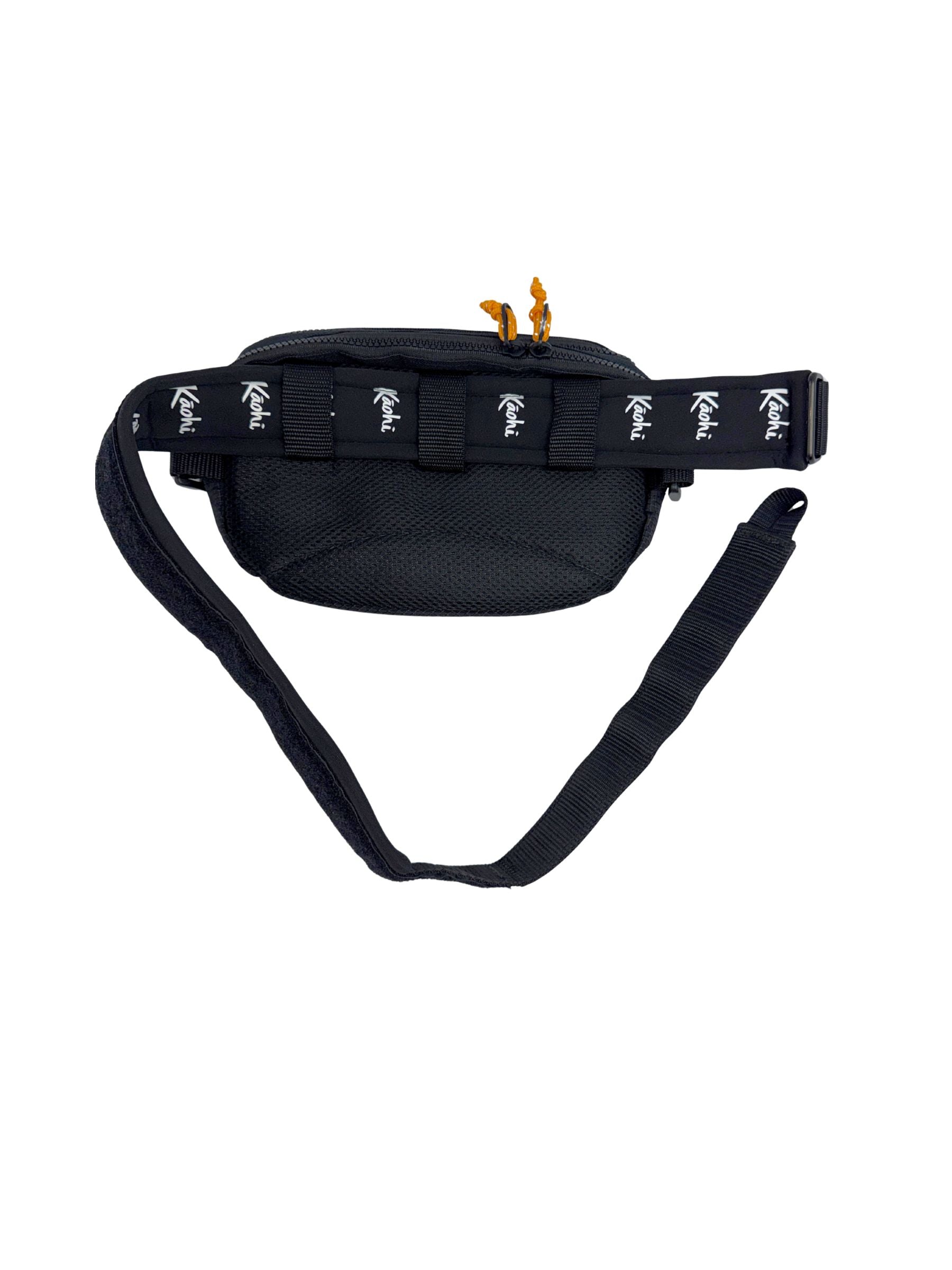 Downwind foiling pouch waist bag safety butt bag pack K-Pack Kaohi SUP foil hydrofoil foil assist down winding leash harness High viz travel bag Hawaiian Watersports