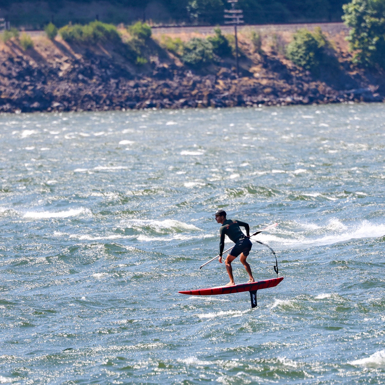 harness leash waist belt sup wing wing foil leash double coil prone ankle calf cuff surfing hydro foil downwind kaohi