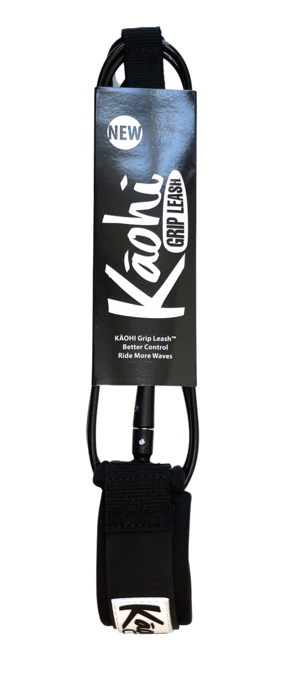 Kaohi Surf foil leash 4 5 6 foot 5.5mm 7mm ankle calf cuff straight surfing black comp