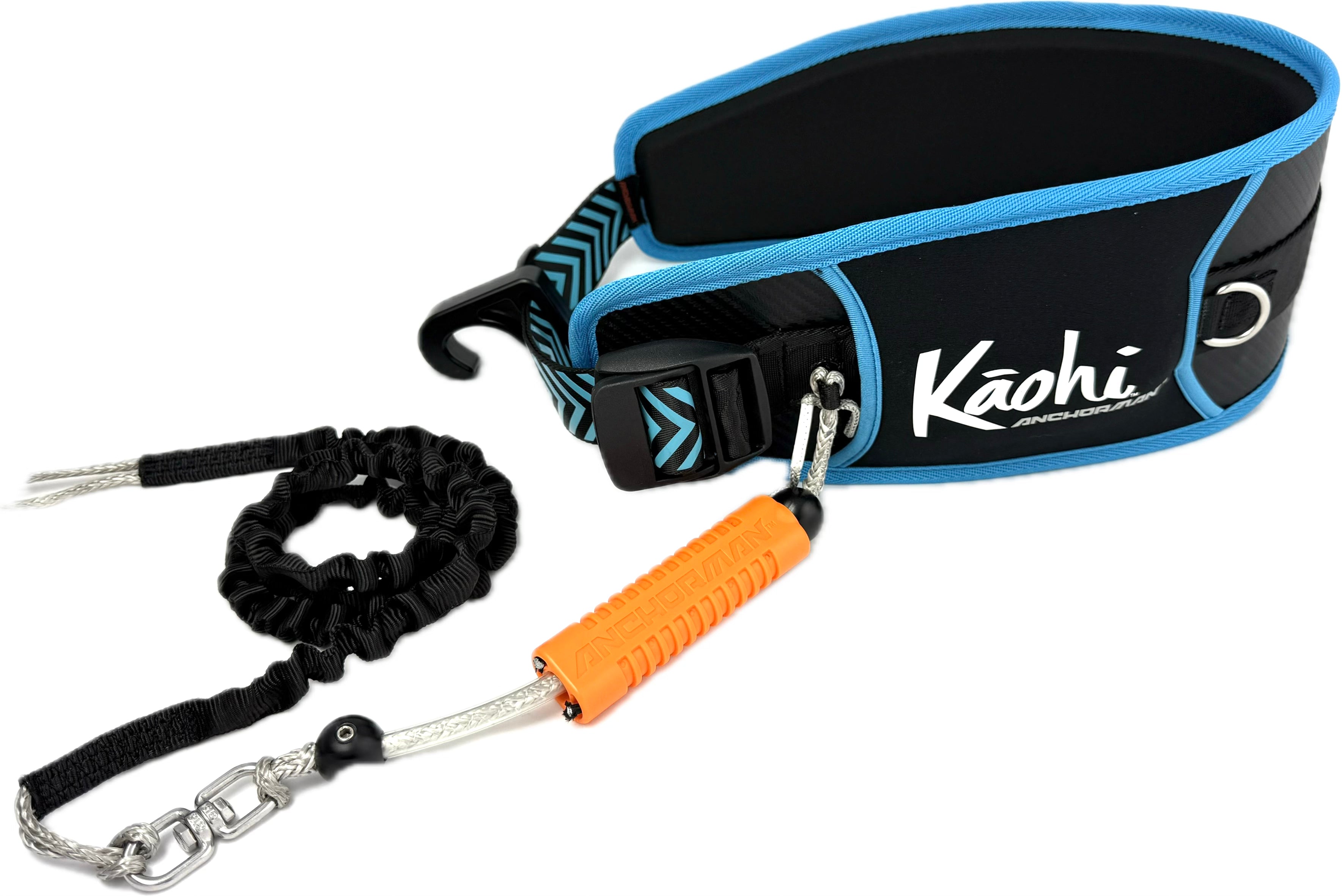 Anchorman by Kaohi wing foil harness quick release leash foiling downwinding down wind SUP ocean safety paddle board hook foilboard foiling BRM kite parawing maliko Kaa Maui accessories sea anchor chute racing
