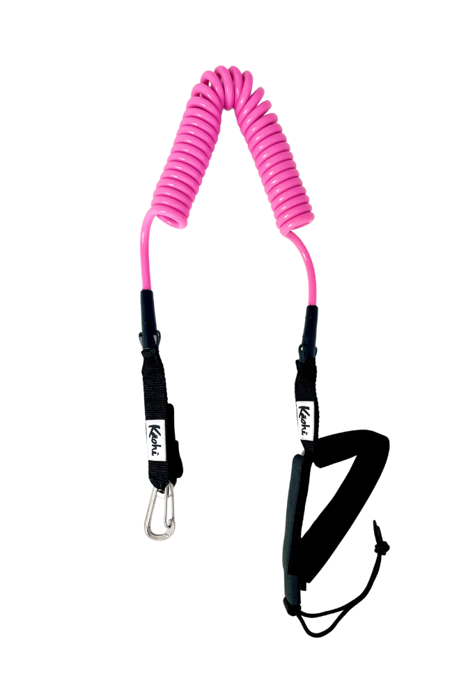 harness leash waist belt sup wing wing foil leash double coil prone ankle calf cuff surfing hydro foil downwind kaohi