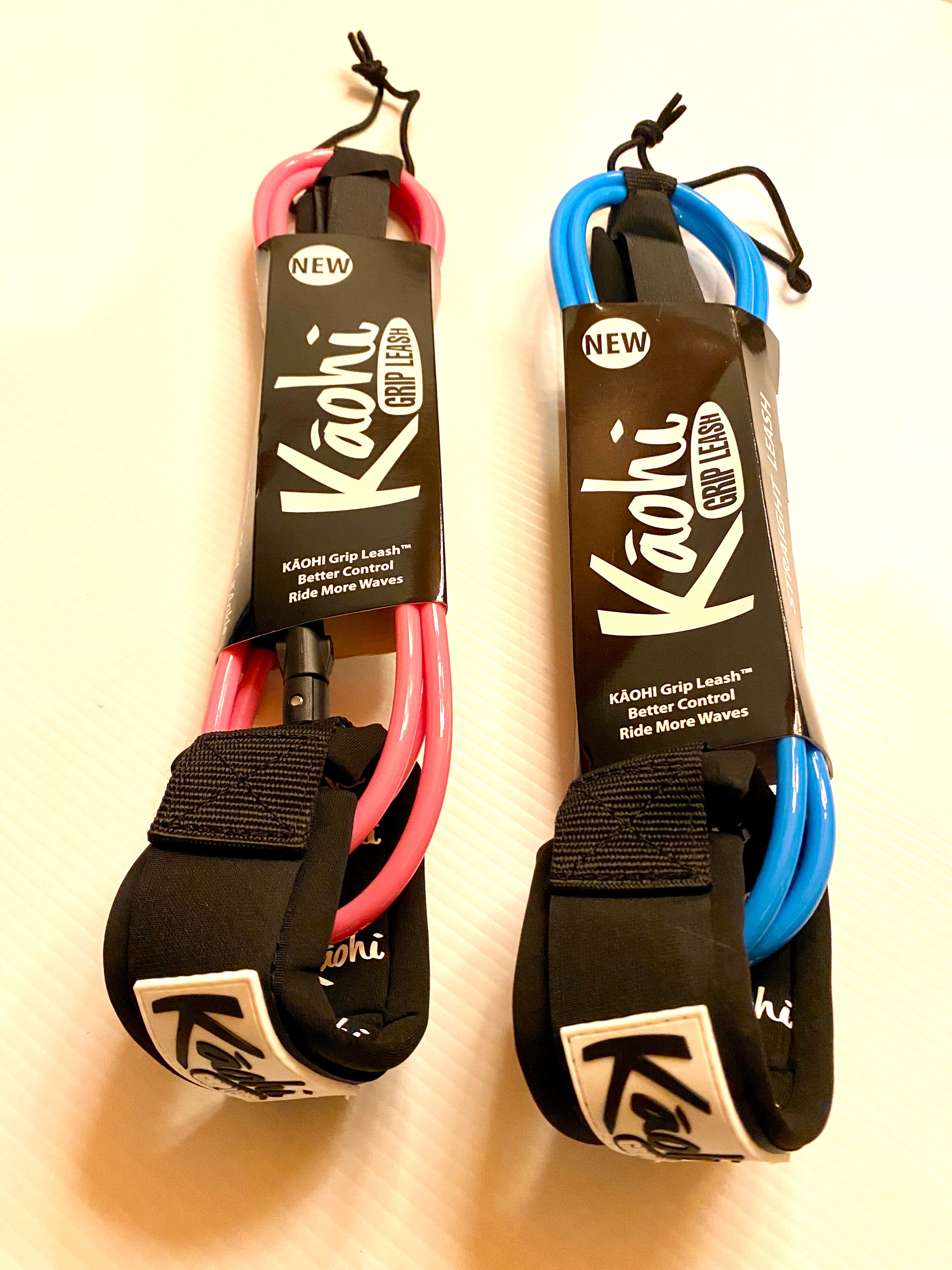 Kaohi sup surfing surfboard leash pink blue straight foil boarding 