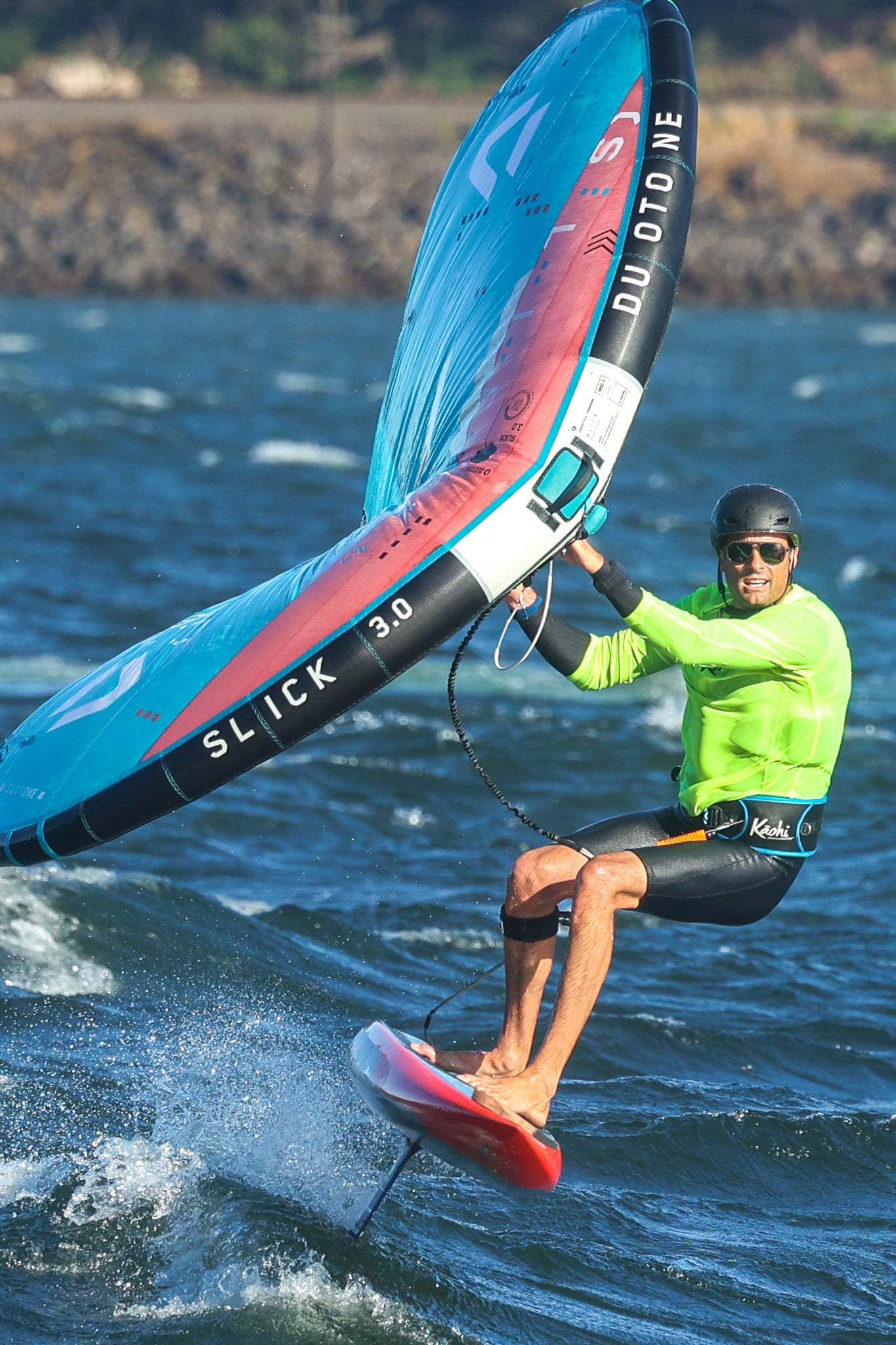 Anchorman by Kaohi wing foil harness quick release leash foiling downwinding down wind SUP ocean safety paddle board hook foilboard foiling BRM kite parawing maliko Kaa Maui accessories sea anchor chute racing big winds real Watersports