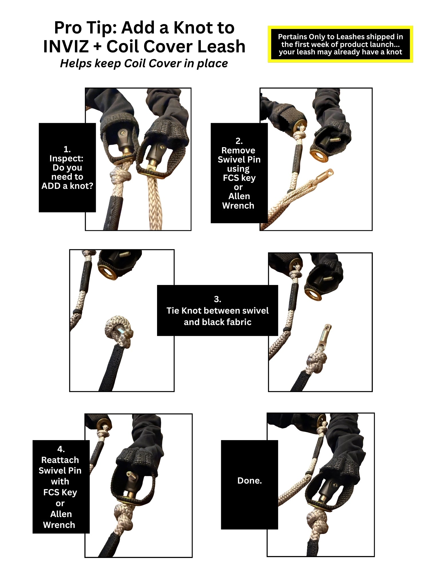 INVIZ Leash + COIL COVER™ designed for PARAWINGING
