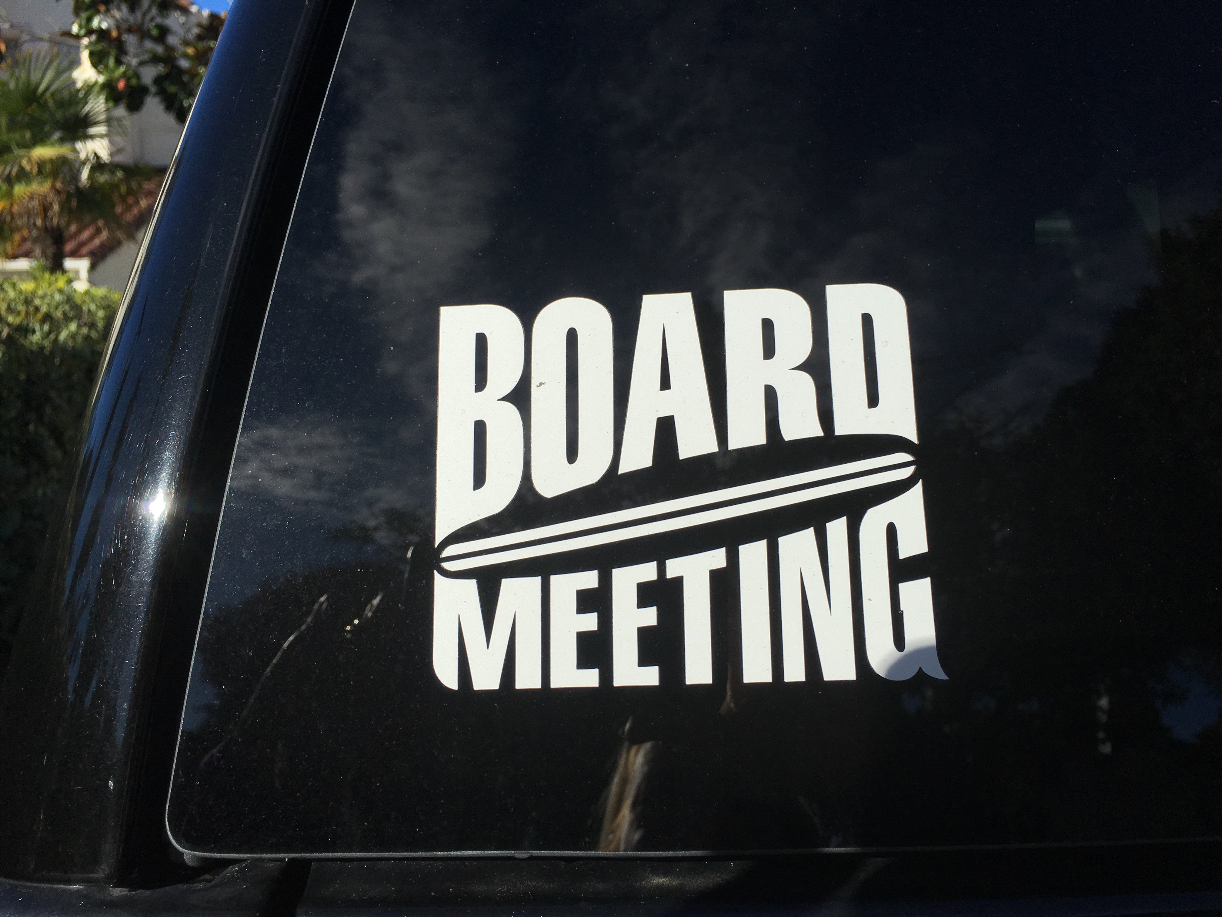 board meeting surfing sup surfboard transfer sticker 